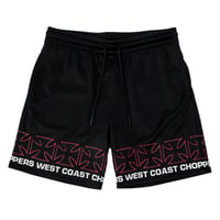 West Coast Choppers/ Cross Mesh Shorts"BLACK"