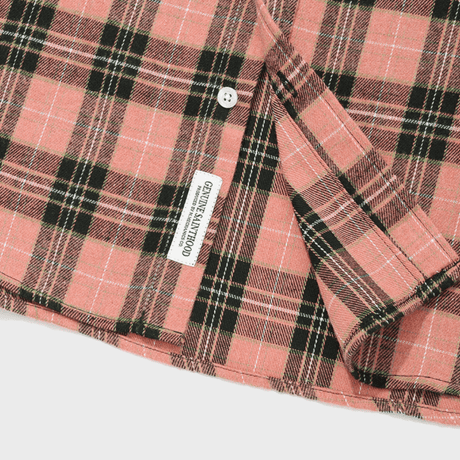 SAINT PAIN/ Flannel Checked Shirts "PINK"