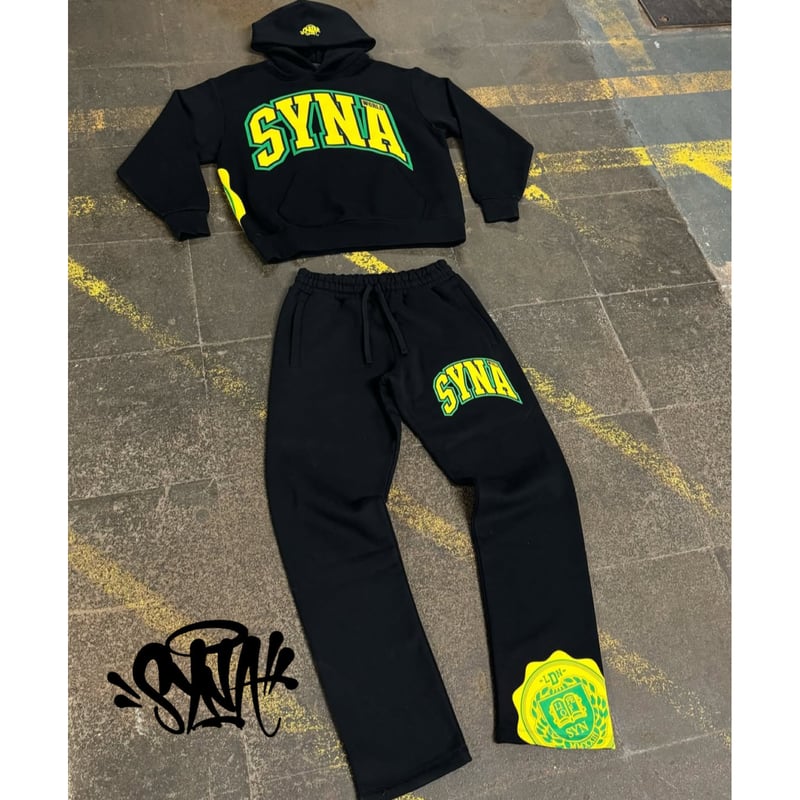 synaworld スウェットパンツ 正規品 SYNA WORLD / Logo college Sweat Pants (SET UP)