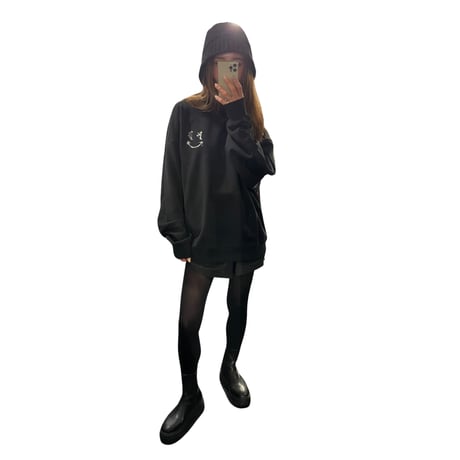 BLACK BLOND/BB logo smile  Crewneck  BLACK