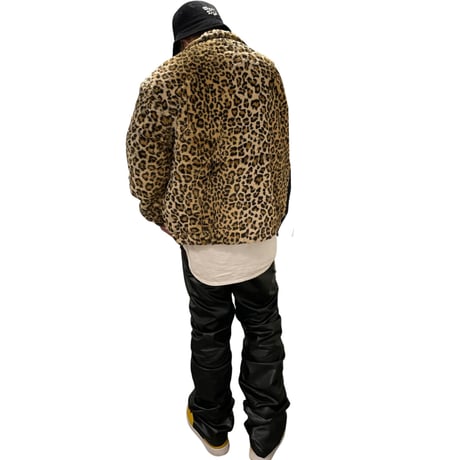 SAINT PAIN/FUR JACAKET  LEOPARD