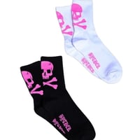 By The R/ Skull Socks "WHITE/BLACK"