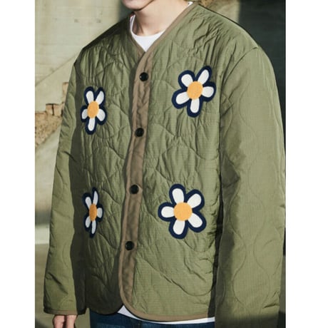 MISTER CHILD/Flower Quilted  Jacket "KHAKI"