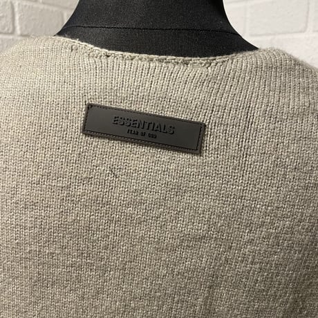ESSENTIALS by Fear of God /1977 Crewneck Kni"DARK oatmeal"