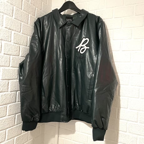 BOOHOO /Lether city Jacket   "DARK GREEN"