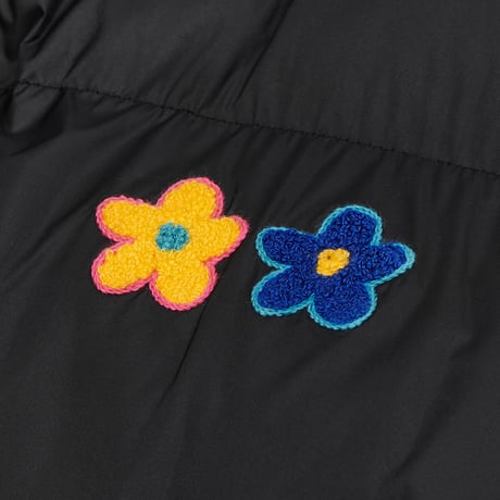 MISTER CHILD/Flower Puffer Jacket "BLACK"