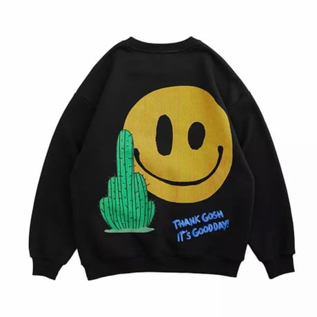 WOSS.official/Smile cuctus Crewneck
