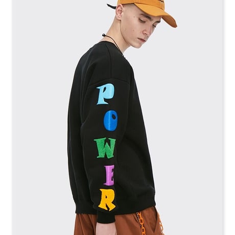 WOSS.official/mix color LOGO Crewneck