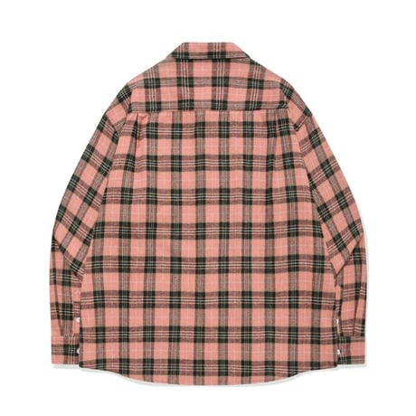 SAINT PAIN/ Flannel Checked Shirts "PINK"