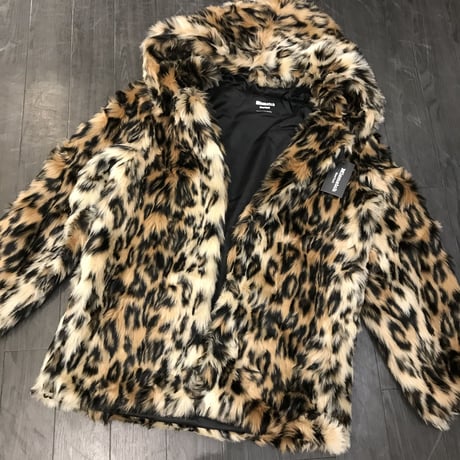 Mismatch NYC/Fur short  Coat  ”Leopard"