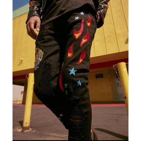Crysp Denim/SMILE Black  denim