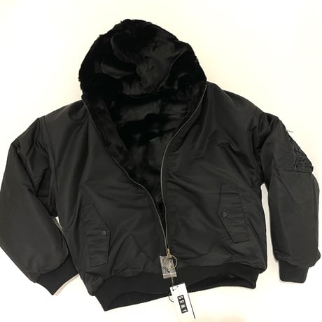 GRMY/FUR BOMBER JACKET (REVERSIBLE)