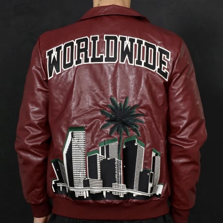 BOOHOO /Lether city Jacket   "DARK RED"