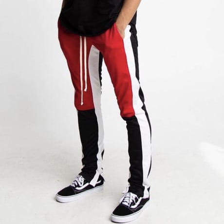 EPTM/トラックパンツ　バイカラー　RED ×BLACK