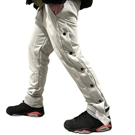 Mismatch NYC/Snap button  sweat pants GRAY