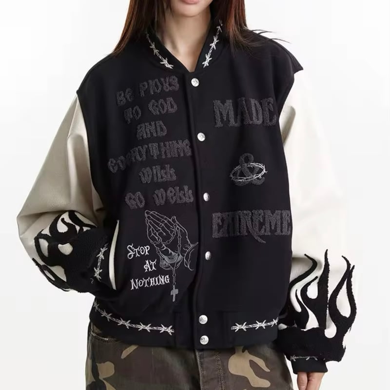 MADE EXTREME/ Christ stadium jacket BLACK | BIN MADE EXTREME/ Christ stadium jacket BLACK | BIN