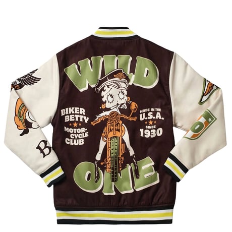 Reason Clothing Newyork /Betty Boop Stadium Jacket
