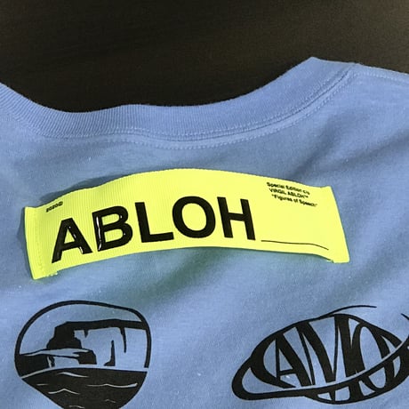 Virgil Abloh/Canary Yellow  Tshirts  BLUE