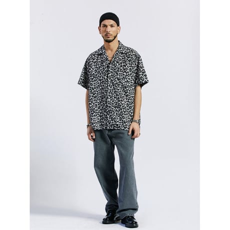 SAINT PAIN/BIG Leopard Shirts BLACK