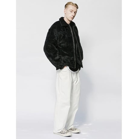 SAINT PAIN/FUR JACAKET  BLACK