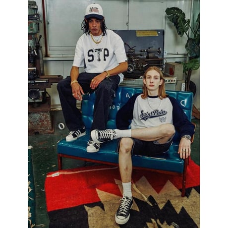 SAINT PAIN/STP LOGO Tee WHITE