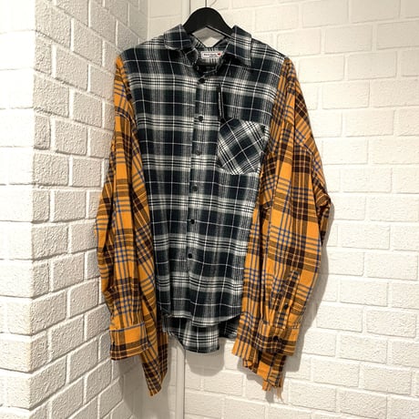 Mismatch NYC/Rework Flannel shirts BLACK