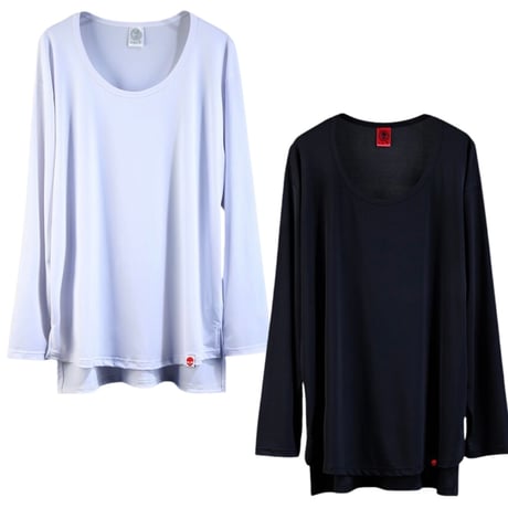 By The R/ Long LS Tee "WHITE/BLACK"