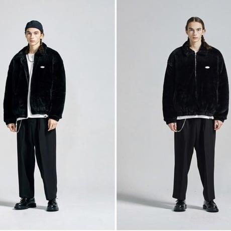 SAINT PAIN/FUR JACAKET  BLACK