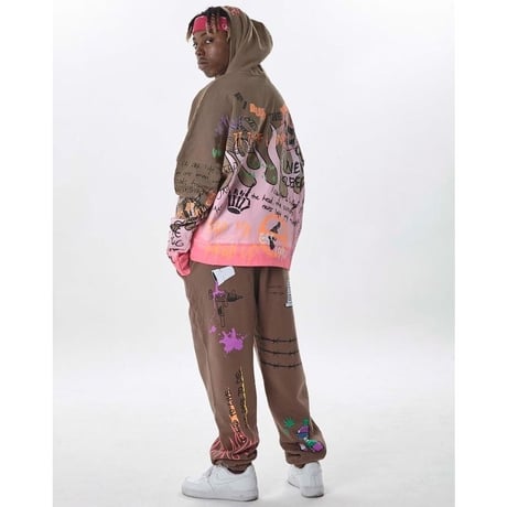 FNTY/Flying FLAME Hoodie TAN