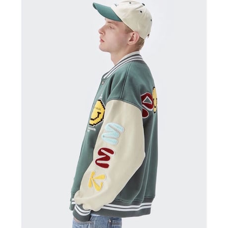 WOSS.official/ SMILE  Varsity  Jacket