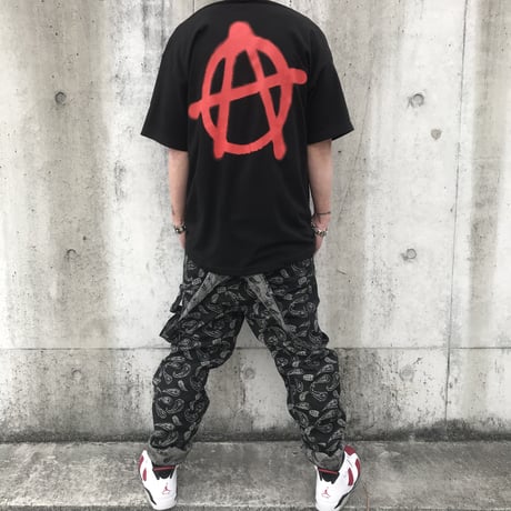 WOSS.official/Paisley denim overall BLACK