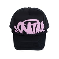 SYNA WORLD / Syna Trucker Cap (Black×Pink)