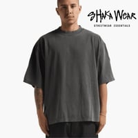 Shaka Wear/ Heavy Weight Boxy Tee "WASH BLACK"