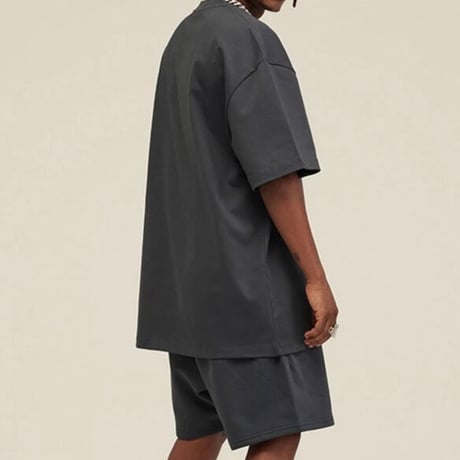 Mismatch NYC/Cotton Shorts  "Black/DarkGray/Cream"