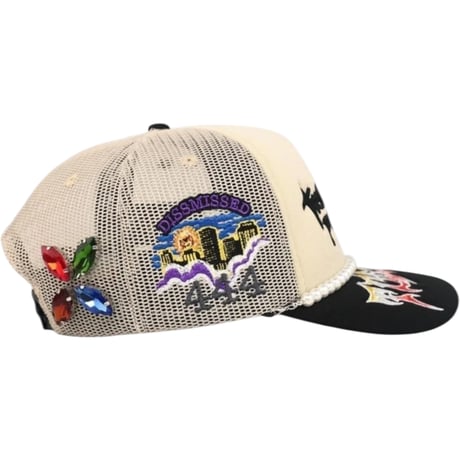 TOXICITY X DSMSD/ TROUBLE IN PARADISE TRUCKER HAT (CREAM)