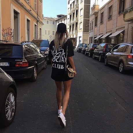 No Perfect Italy/Love Pizza Club  Big Tee Black