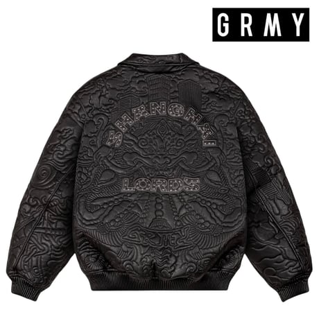 GRMY/ SAMPANS LEATHER JACKET  BLACK