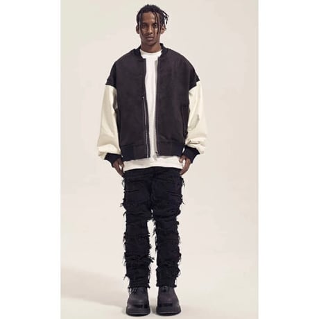 Mismatch NYC/ Fringe Black Denim