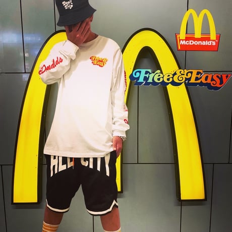 FREE&EASY/✖︎ McDonalds LongSleeve Tee WHITE