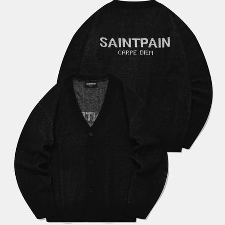 SAINT PAIN/LOGO Knit  cardigan