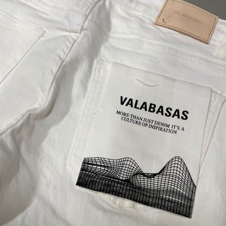 VALABASAS / Mr Stacked Denim  "WHITE"