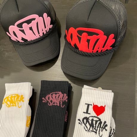 SYNA WORLD / Syna logo socks WHITE