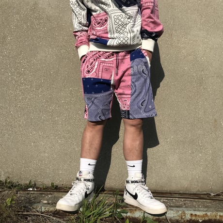 GRMY/BANDANA ALL OVER print SHORTS