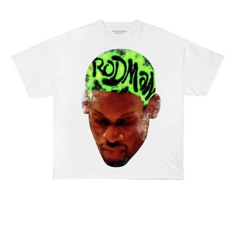 RODMAN official brand/Head Green Tshirts