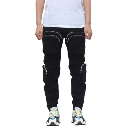 URKOOL/CARGO Pants V5ーBLACK