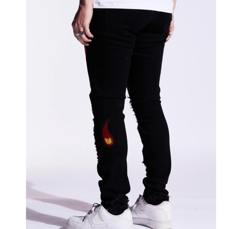 Crysp Denim/SMILE Black  denim