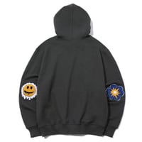 MISTER CHILD/Smile flower elbow  Hoodie  "Wash Gray"