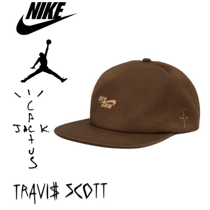 【美品】travis scott cap Nike スウッシュ