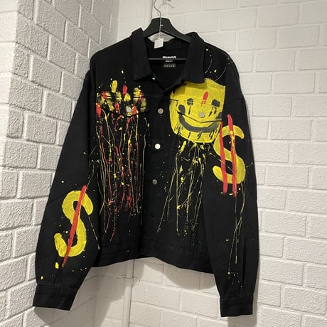 Mismatch NYC/smile paint denim jacket