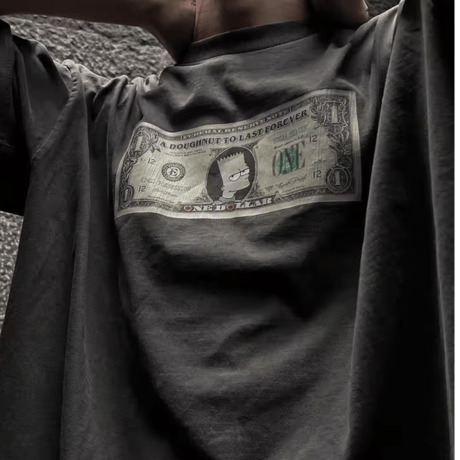 EPIDE/ Dollar Simpsons hommage tee  (Wash BLACK)